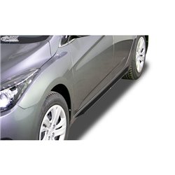 Jupes latérales 'Slim' sur mesure pour Hyundai i40 2011-2015 & Facelift 2015- (ABS noir luisant)