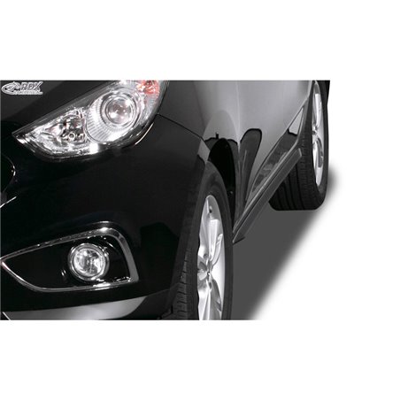 Jupes latérales 'Slim' sur mesure pour Hyundai ix35 2009-2016 (ABS noir luisant) Jupes latérales 'Slim' sur mesure pour Hyundai ix35 2009-2016 (ABS noir luisant)