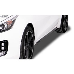 Jupes latérales 'Slim' sur mesure pour Kia Ceed (JD) HB/CW & Pro Ceed 2012-2018 incl. GT/GT-Line (ABS noir luisant)