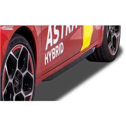 Jupes latérales 'Slim' sur mesure pour Opel Astra L Hatchback 2021- (ABS noir luisant)
