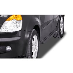 Jupes latérales 'Slim' sur mesure pour Renault Modus 2004- (ABS noir luisant)