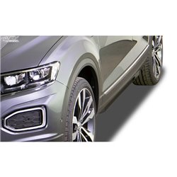 Jupes latérales 'Slim' sur mesure pour Volkswagen T-Roc 2017- (ABS noir luisant)
