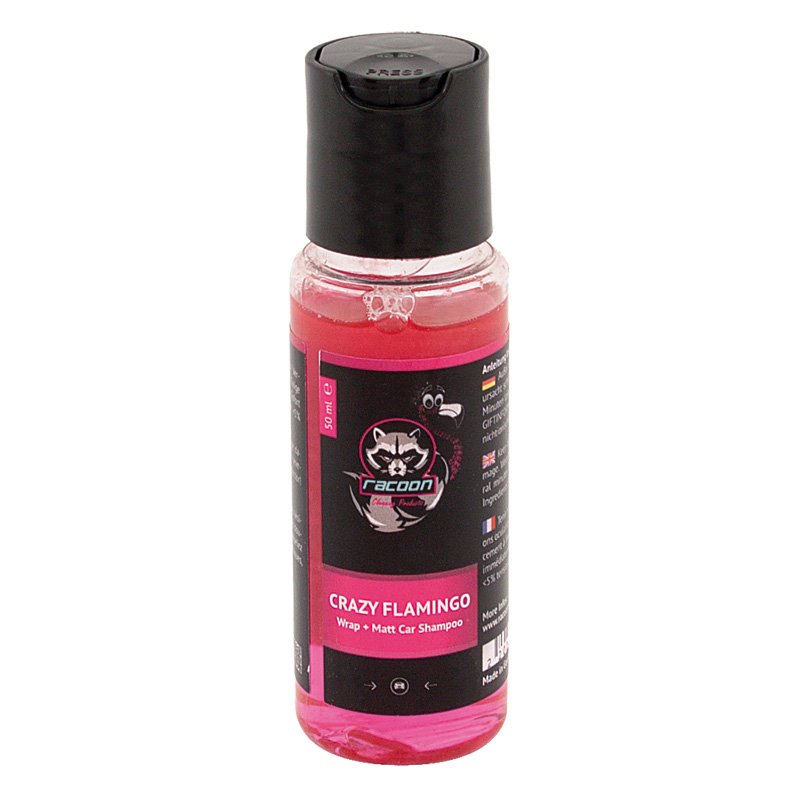 Racoon CRAZY FLAMINGO Wrap + Mate Car Shampoing - 50ml
