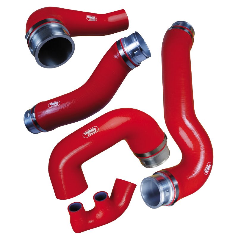 Samco Kit Durites sur mesure pour Porsche 996 TT/X50/GT2/Turbo 2002- - 5-pièces - Turbo - Bleu
