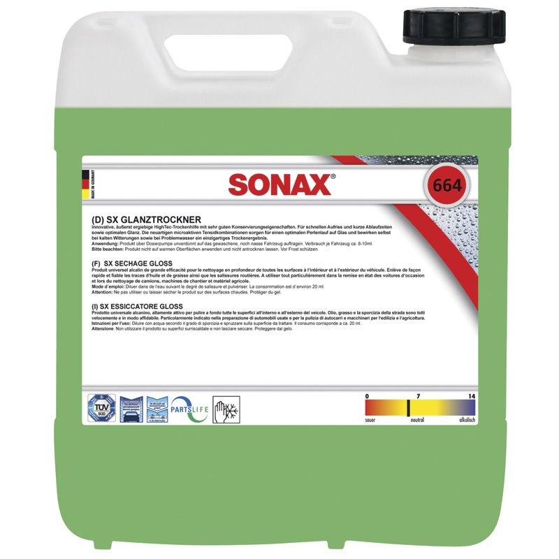 Sonax 664.600 SX Agent de Séchage Gloss 10L