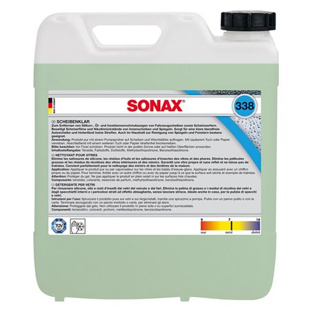 Sonax 338.600 Nettoyeur de vitres 10-Litre