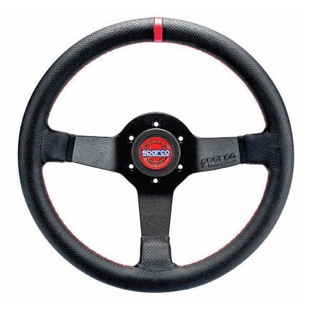 Sparco Volant Universel Champion - Cuir Noir - Diamètre 330mm