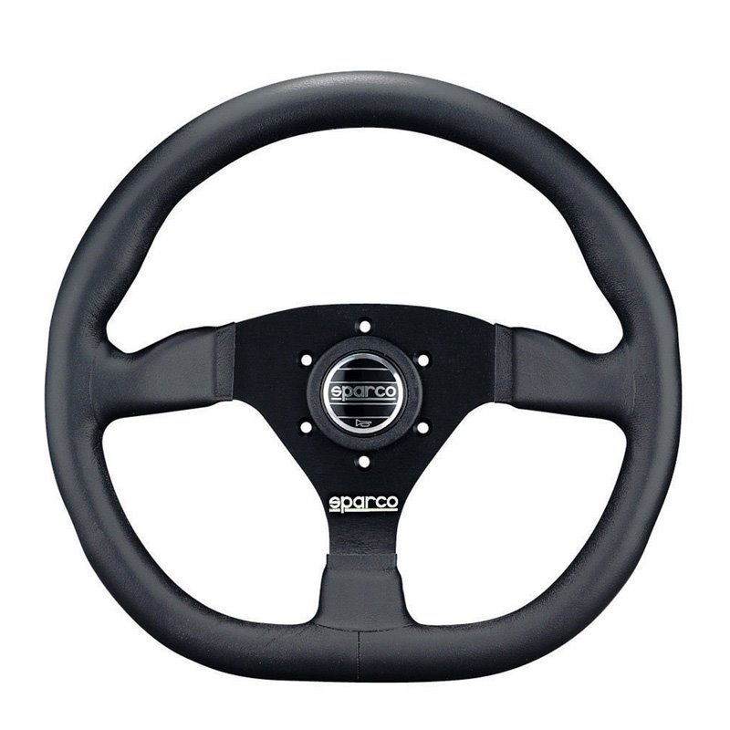 Sparco Volant Universel L360 - Cuir Noir - Diamètre 330mm