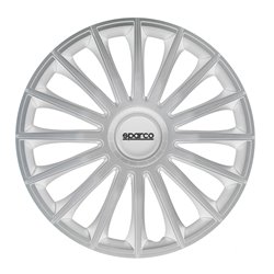 Sparco Enjoliveurs Treviso - 13-pouces - Argent - Set de 4 pièces