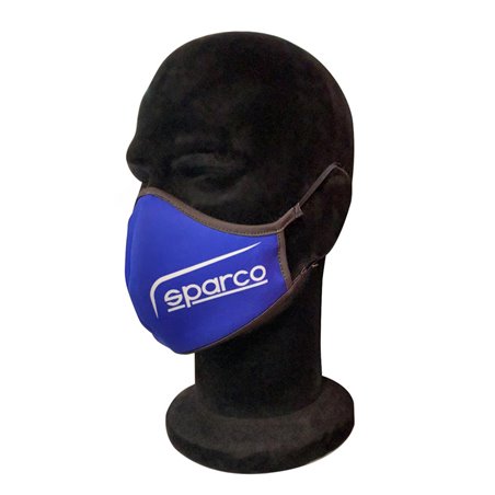 Sparco Masque de protection pour le visage lavable - Bleu - 1 pièce