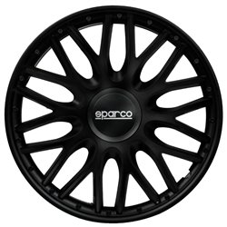 Sparco Enjoliveurs Roma - 15-pouces - Noir - Set de 4 pièces