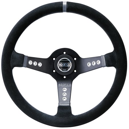 Sparco Volant Universel L 777 - Suède Noir - Diamètre 350mm