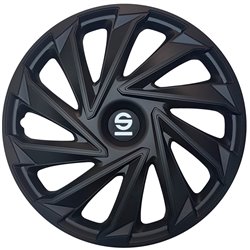 Sparco Enjoliveurs Varese - 16-pouces - Noir - Set de 4 pièces