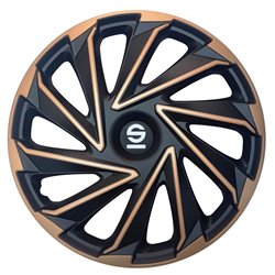 Sparco Enjoliveurs Varese - 16-pouces - Doré/Noir - Set de 4 pièces