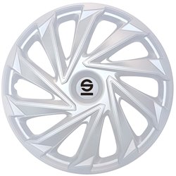 Sparco Enjoliveurs Varese - 16-pouces - Argent - Set de 4 pièces