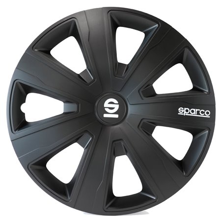 Sparco Enjoliveurs Palermo - 16-pouces - Noir - Set de 4 pièces