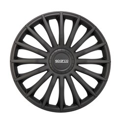 Sparco Enjoliveurs Treviso - 16-pouces - Noir - Set de 4 pièces