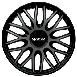 Sparco Enjoliveurs Roma - 16-pouces - Gris/Noir - Set de 4 pièces
