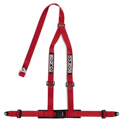 Sparco 3-Point Ceinture sport - Rouge - incl. fixation à vis (Homologation E)