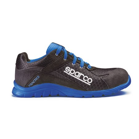 Sparco Chaussures de sécurité légères Practice S1P Nelson Noir/Bleu Taille 36