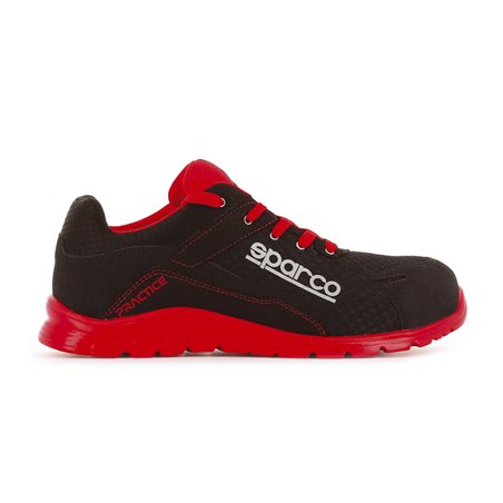 Sparco Chaussures de sécurité légères Practice S1P Jacques Noir/Rouge Taille 37