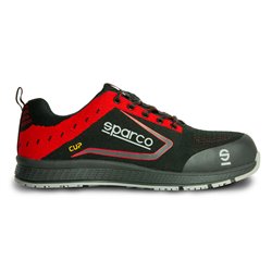 Sparco Chaussures de sécurité légères Cup S1P Albert Noir/Rouge Taille 38