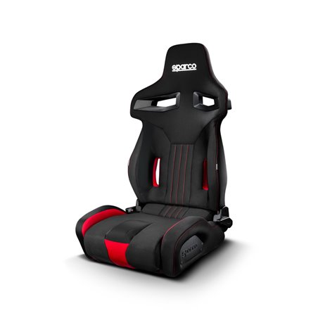 Sparco Siège Baquet R333 - Noir/Rouge - Réglable