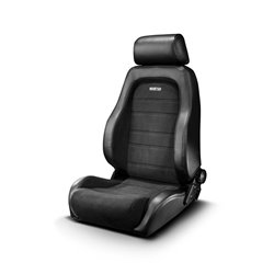 Sparco Siège Baquet GT - Skaï Noir + Microfibre Noir - Réglable