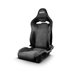Sparco Siège Baquet SP-R - Skaï/Microfibre Noir + Dossier en PRV - Réglable