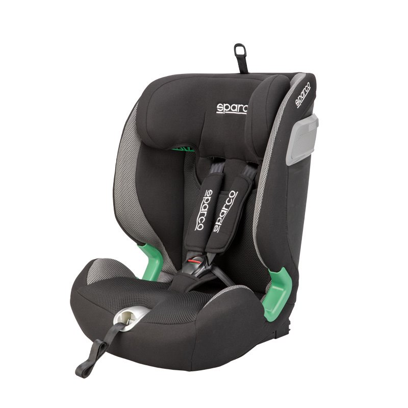 Sparco Siège enfant SK5000I (Isofix) Noir/Gris i-Size 76-150cm (ECE-R129/03)