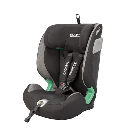 Sparco Siège enfant SK5000I (Isofix) Noir/Gris i-Size 76-150cm (ECE-R129/03)