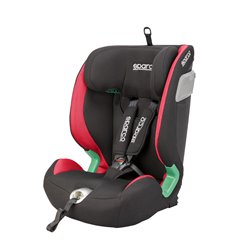 Sparco Siège enfant SK5000I (Isofix) Noir/Rouge i-Size 76-150cm (ECE-R129/03)