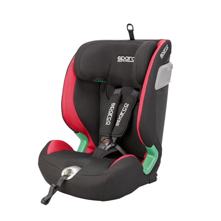 Sparco Siège enfant SK5000I (Isofix) Noir/Rouge i-Size 76-150cm (ECE-R129/03)