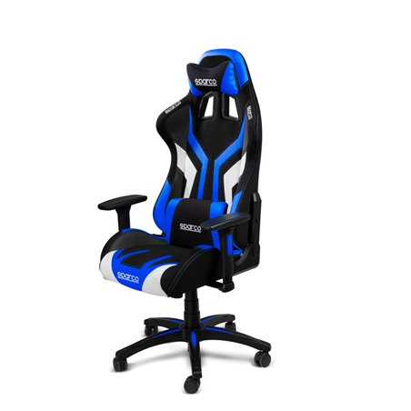 Sparco Fauteuil de bureau / Fauteuil Gaming Torino - Noir/Bleu - Réglable