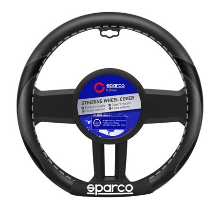 Sparco Couvre-Volant SPC - Type-D 35cm - sur mesure pour Peugeot 208 & 308 II