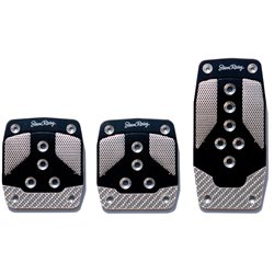 Simoni Racing Kit Pedales Carbon Shade - Noir/Aluminium + Carbone - Boîte manuelle