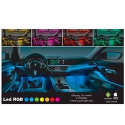 Simoni Racing Éclairage d'ambiance intérieur RGB LED - 5 mètres