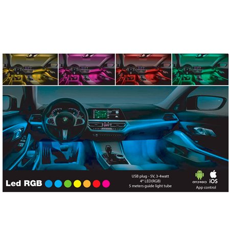 Simoni Racing Éclairage d'ambiance intérieur RGB LED - 5 mètres