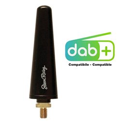 Simoni Racing Antenne d'Aluminium 'Real' Special M6 - Noir - Longueur 6cm - sur mesure pour Alfa/Fiat/Lancia