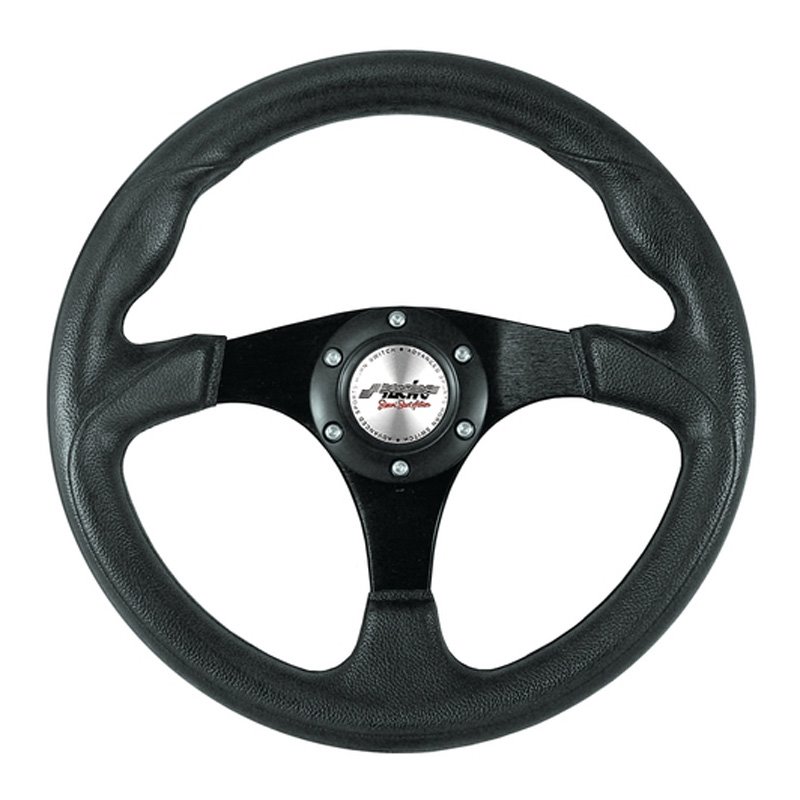 Simoni Racing Volant Universel Barchetta Evo - PU Noir - Diamètre 320mm