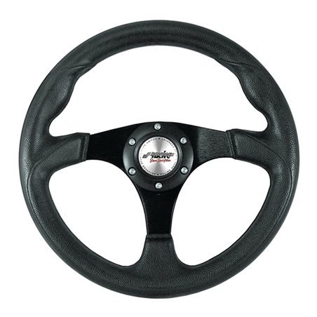 Simoni Racing Volant Universel Barchetta Evo - PU Noir - Diamètre 320mm