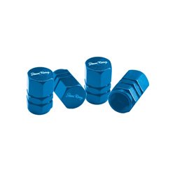 Simoni Racing Bouchons de Valve Hexagonal - Bleu - 4 pièces