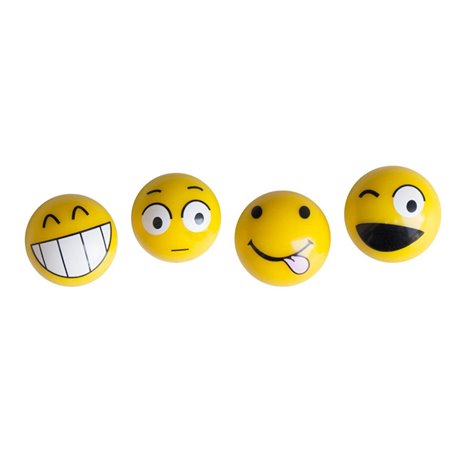 Simoni Racing Bouchons de Valve Emoticons - Jaune - 4 pièces