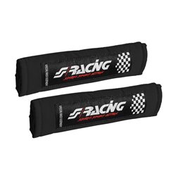 Simoni Racing Protège Ceinture de Sécurité Sport - Noir - 2 pièces