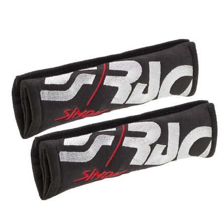 Simoni Racing Protège Ceinture de Sécurité Cut - Noir - 2 pièces