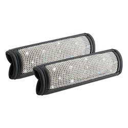 Simoni Racing Protège Ceinture de Sécurité Black Diamonds - Eco-Cuir Noir - 2 pièces