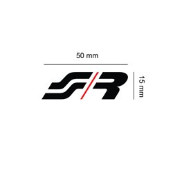 Simoni Racing Auto-Collant 'SR' - 50x15mm