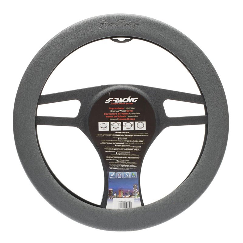 Simoni Racing Couvre-Volant Soft Sil - Silicone Gris - 35-40cm