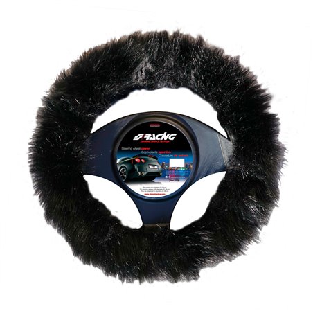 Simoni Racing Couvre-Volant Fluffy Fur - Noir - 37-39cm