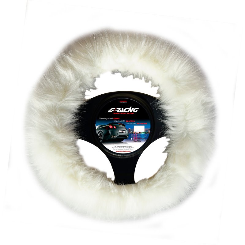 Simoni Racing Couvre-Volant Fluffy Fur - Blanc - 37-39cm